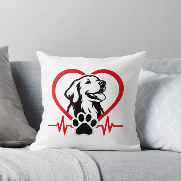 Item preview, Paw Print Heartbeat Design for Dog Lovers – Cute Pet Lover Gift designed and sold by Navneet Deswal.