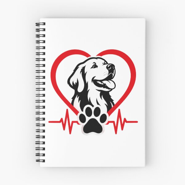 Item preview, Paw Print Heartbeat Design for Dog Lovers – Cute Pet Lover Gift designed and sold by Navneet Deswal.