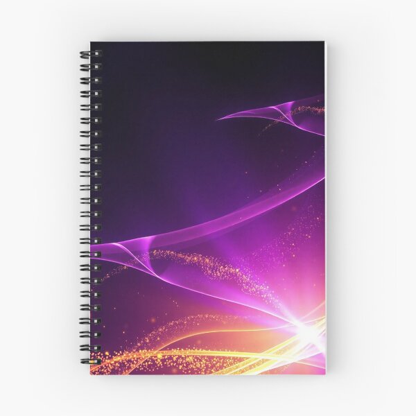 Item preview, Purple Gold Cosmic Sparkle Wave Abstract Mystical Art designed and sold by IntelliMindDesigns.