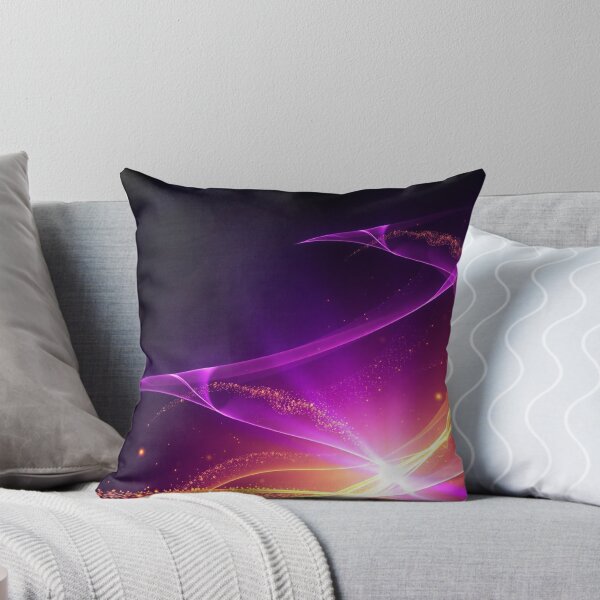 Item preview, Purple Gold Cosmic Sparkle Wave Abstract Mystical Art designed and sold by IntelliMindDesigns.