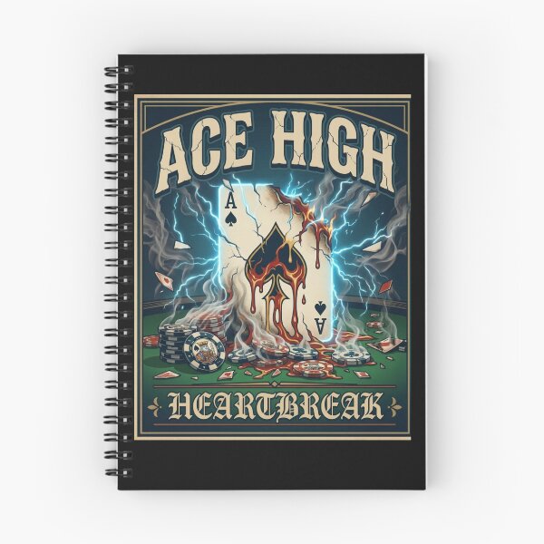 Item preview, Ace High Heartbreak - Flaming Ace of Spades Poker Card designed and sold by ScenicRoute66.
