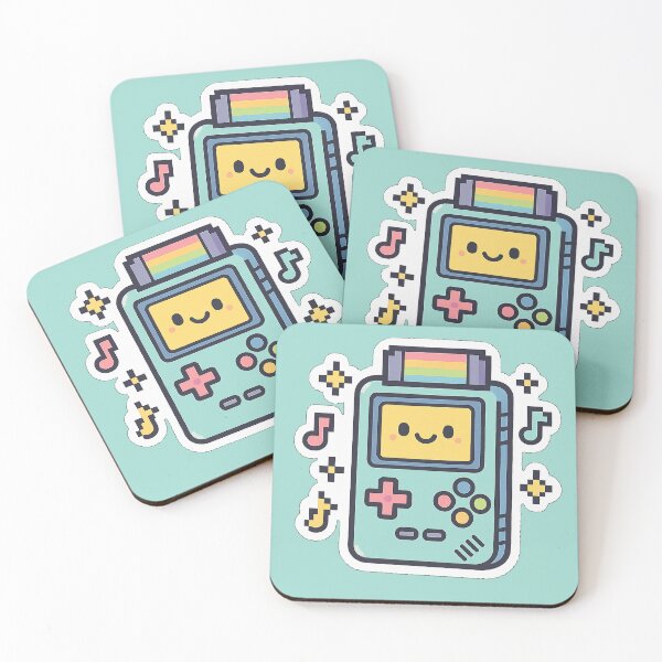 Item preview, Kawaii Retro Game Console – Cute Handheld Gaming Sticker designed and sold by KrintoryTees.