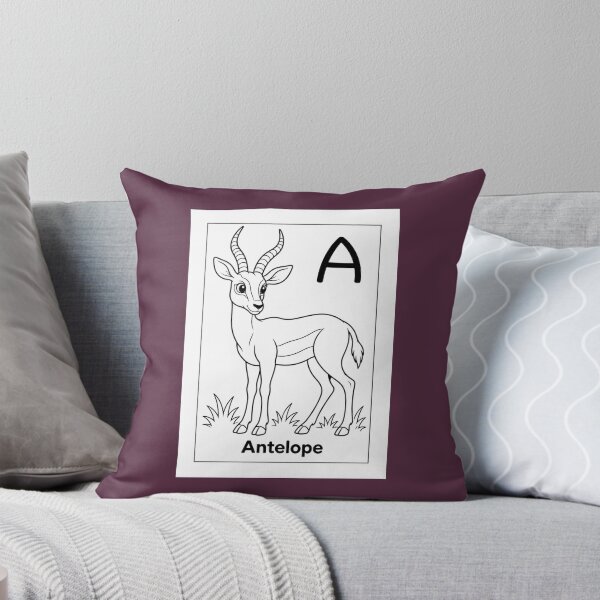 Item preview, Antelope Letter A Design designed and sold by ZedColors.