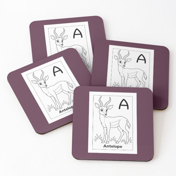 Item preview, Antelope Letter A Design designed and sold by ZedColors.