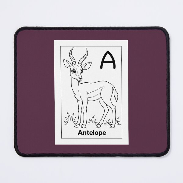 Item preview, Antelope Letter A Design designed and sold by ZedColors.