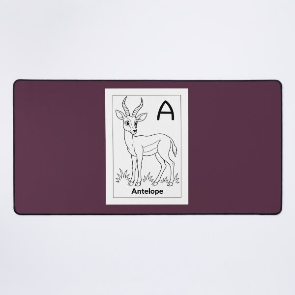 Item preview, Antelope Letter A Design designed and sold by ZedColors.