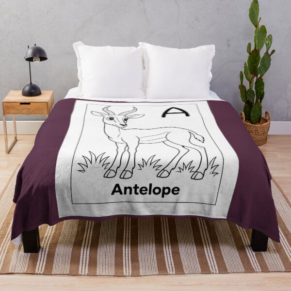 Item preview, Antelope Letter A Design designed and sold by ZedColors.
