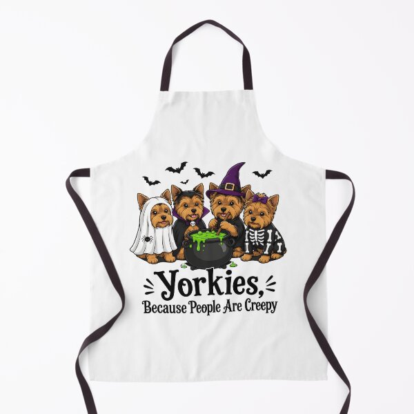 Item preview, Yorkies Halloween Costumes Ghost Vampire Pumpkin Skeleton Art designed and sold by Dmo3HarkoArt.
