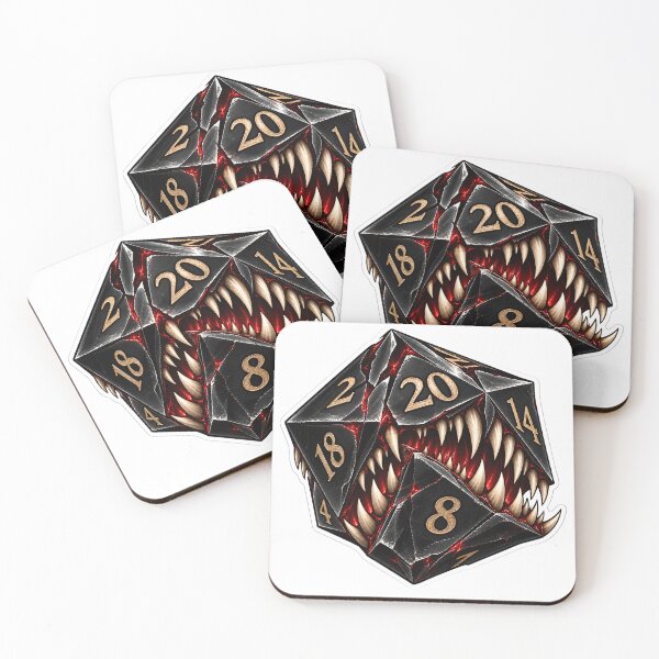 Item preview, Cracked Black Maw D20 designed and sold by PigeonVerse.