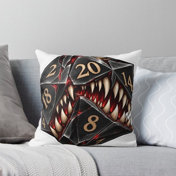 Item preview, Cracked Black Maw D20 designed and sold by PigeonVerse.