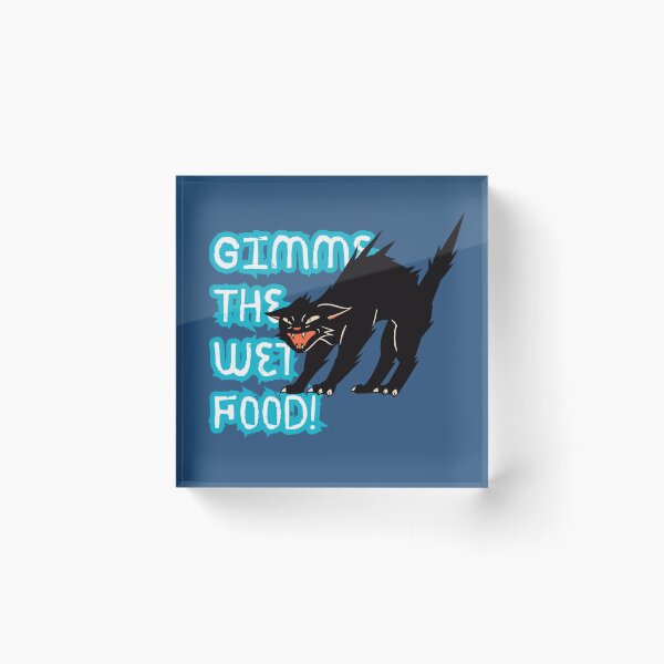 Item preview, Gimme The Wet Food Black Cat designed and sold by harryordinary.