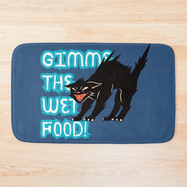 Item preview, Gimme The Wet Food Black Cat designed and sold by harryordinary.