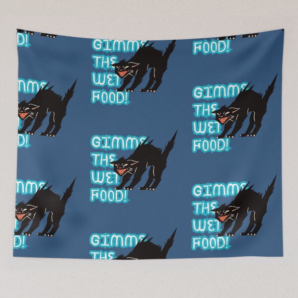 Item preview, Gimme The Wet Food Black Cat designed and sold by harryordinary.