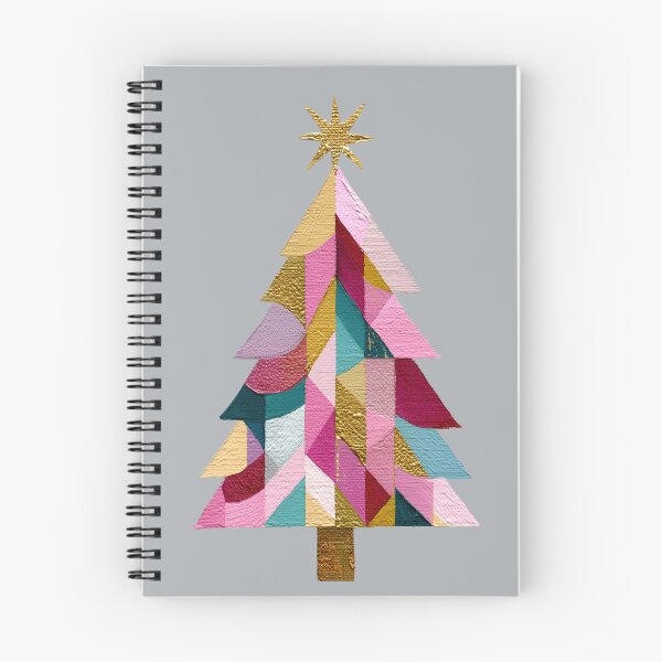 Item preview, Colorful Geometric Painted Christmas Tree Art designed and sold by colorful-white.