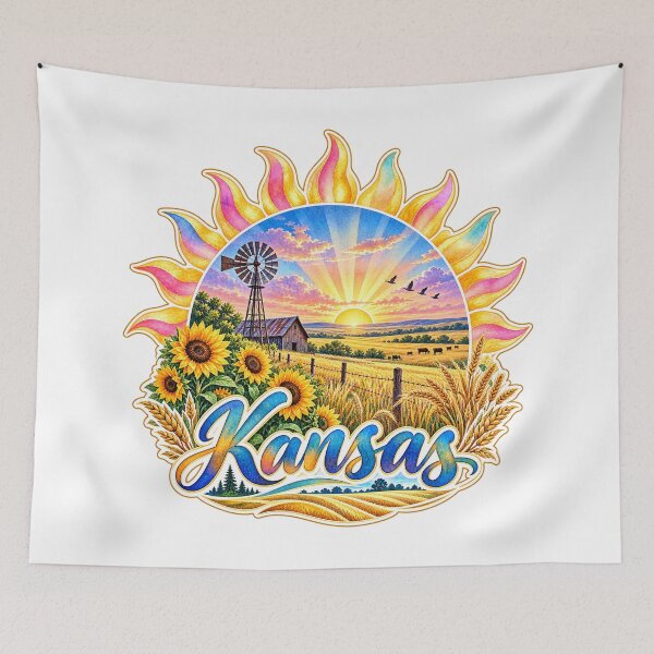 Item preview, Sunflower State Sun designed and sold by Whimspired By Paxx.