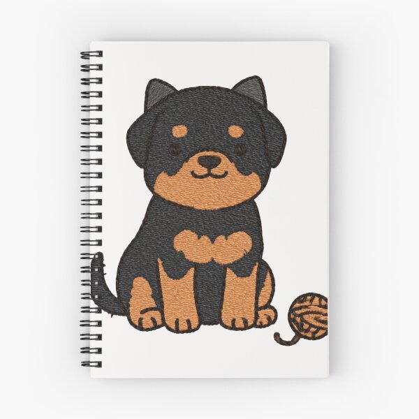 Item preview, Cute Rottweiler Puppy Dog Lover Kawaii Pup designed and sold by NicolasGlowArt.