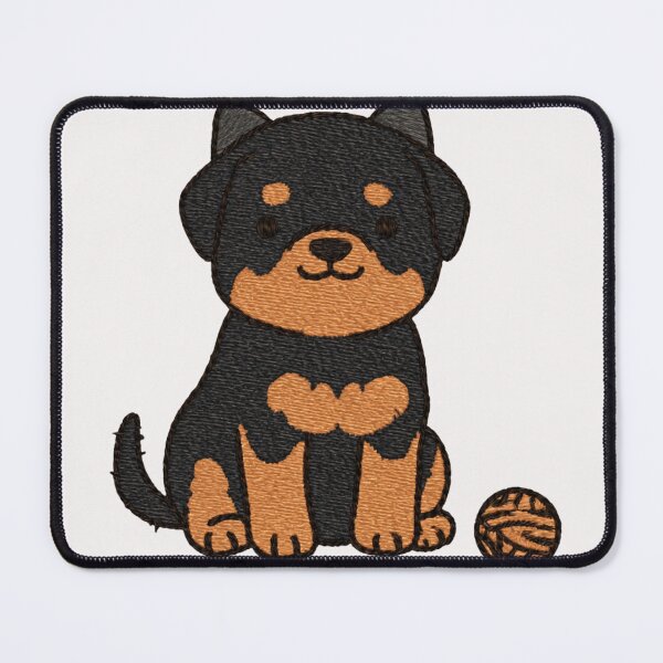 Item preview, Cute Rottweiler Puppy Dog Lover Kawaii Pup designed and sold by NicolasGlowArt.