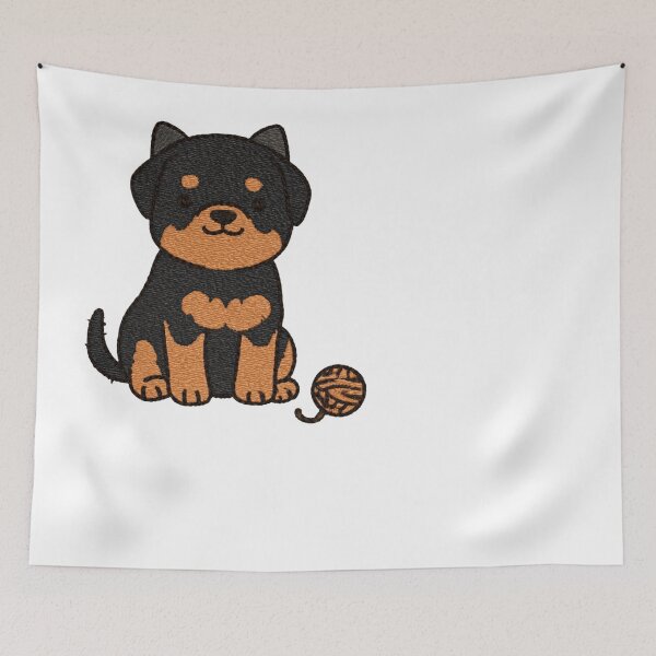 Item preview, Cute Rottweiler Puppy Dog Lover Kawaii Pup designed and sold by NicolasGlowArt.