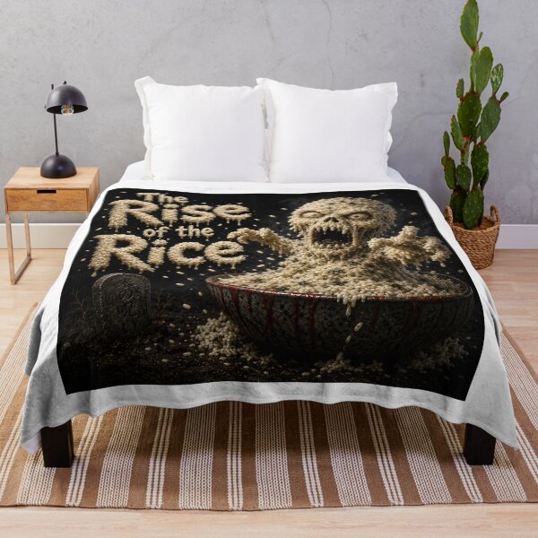 Item preview, The Rise of the Rice - Zombie Rice Monster Horror Comedy Design designed and sold by HorrorWorldWeb.