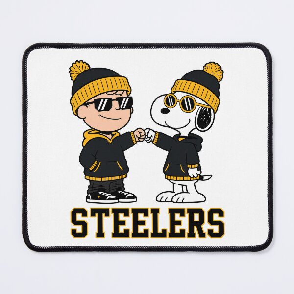 Item preview, Charlie Brown & Snoopy Pittsburgh Steelers Football Retro F276 designed and sold by GLUVY-THEME.