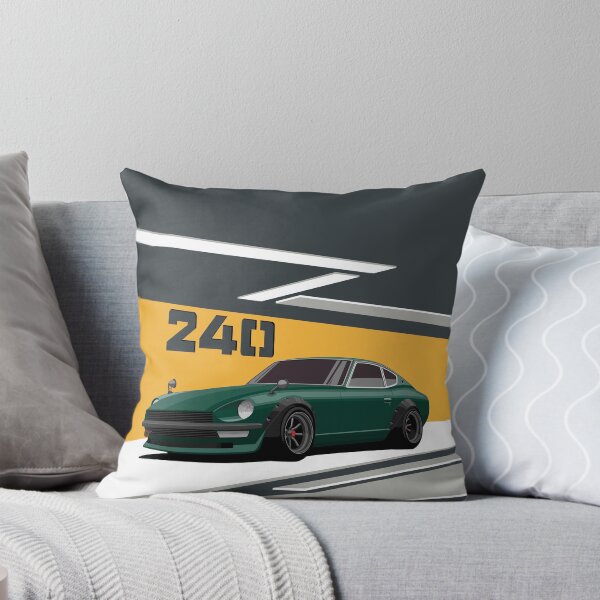 Item preview, 240Z green illustration designed and sold by ElseWorldDesign.