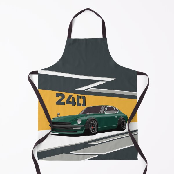 Item preview, 240Z green illustration  designed and sold by ElseWorldDesign.