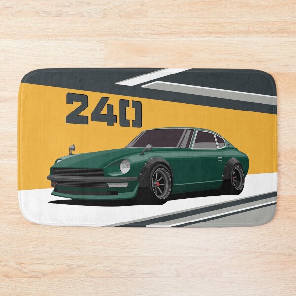 Item preview, 240Z green illustration designed and sold by ElseWorldDesign.