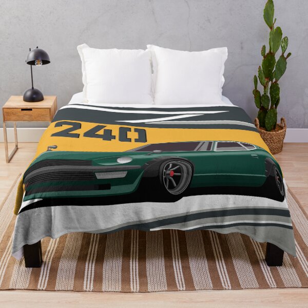 Item preview, 240Z green illustration designed and sold by ElseWorldDesign.