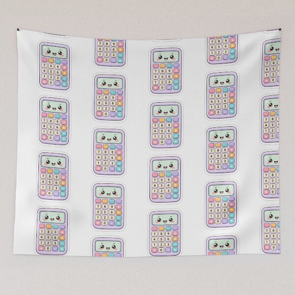 Item preview, Kawaii Calculator Sticker — Cute Pastel Back to School Design designed and sold by Sweet Blob Co.