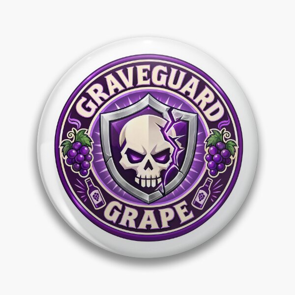 Item preview, Graveguard Grape – Original Zombie Survival Perk Badge designed and sold by NextLevelThread.