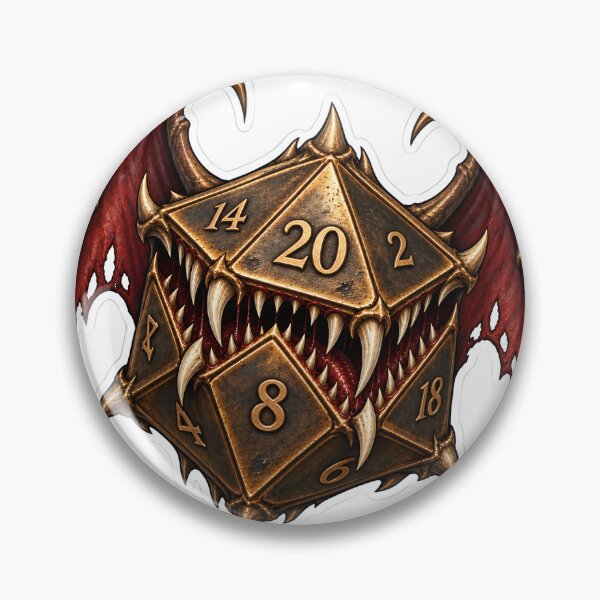 Item preview, Bronze Winged Demon D20 designed and sold by PigeonVerse.