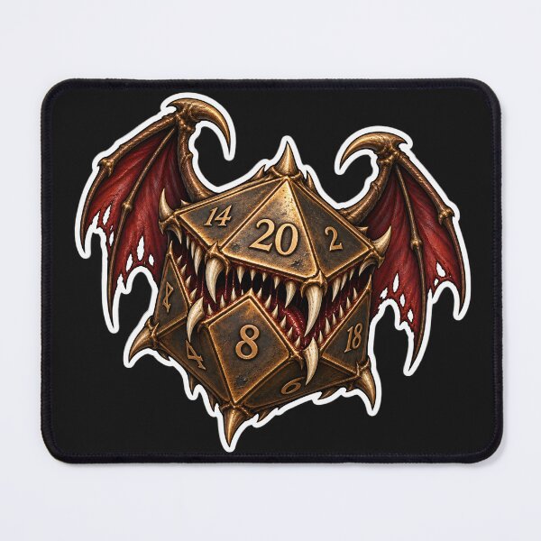 Item preview, Bronze Winged Demon D20 designed and sold by PigeonVerse.