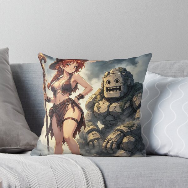 Artikelvorschau, Retro-Anime-Kunst | Zauberin und Golem entworfen und verkauft von EduMaru.