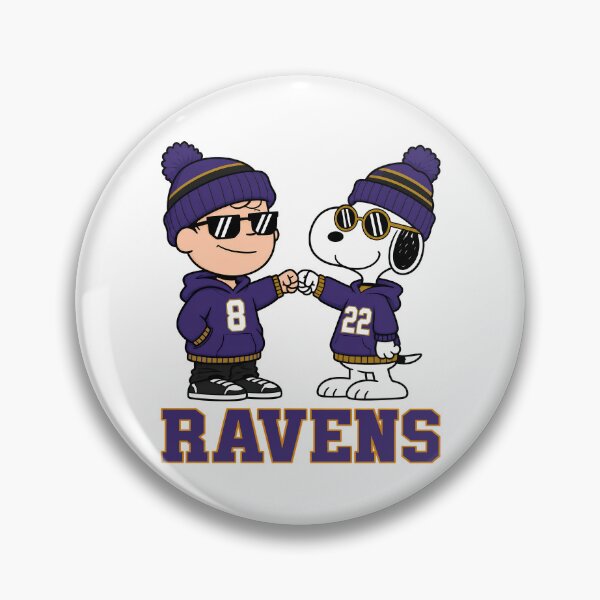 Item preview, Charlie Brown & Snoopy Baltimore Ravens Football Retro F277 designed and sold by GLUVY-THEME.