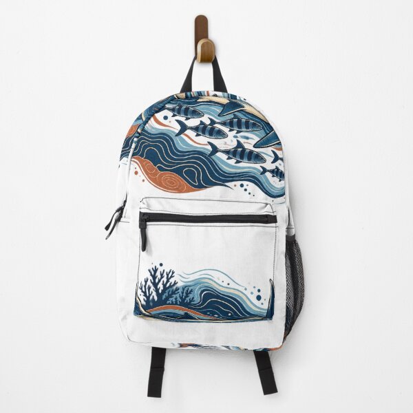 Item preview, Reef Shark Topographic Ocean Waves designed and sold by SiripornSeaynng.
