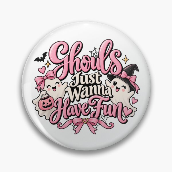 Item preview, Ghouls Just Wanna Have Fun – Cute Pink Coquette Halloween Ghosts designed and sold by ParfaitPrints.