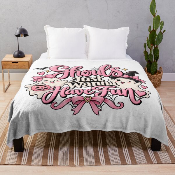 Item preview, Ghouls Just Wanna Have Fun – Cute Pink Coquette Halloween Ghosts designed and sold by ParfaitPrints.