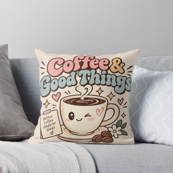 Item preview, Coffee & Good Things Cute Kawaii Coffee Cup Aesthetic designed and sold by LunaVales.
