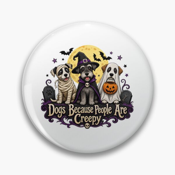 Item preview, Dogs Because People Are Creepy Halloween Art designed and sold by Dmo3HarkoArt.