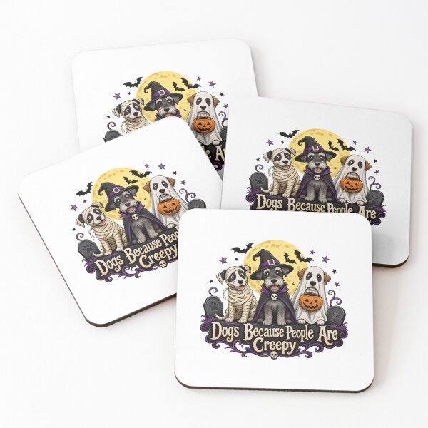 Item preview, Dogs Because People Are Creepy Halloween Art designed and sold by Dmo3HarkoArt.