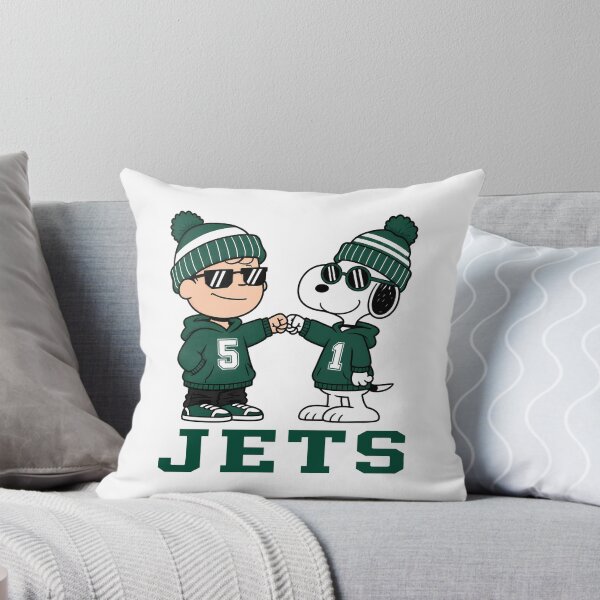 Item preview, Charlie Brown & Snoopy New York Jets Football Retro F278 designed and sold by GLUVY-THEME.