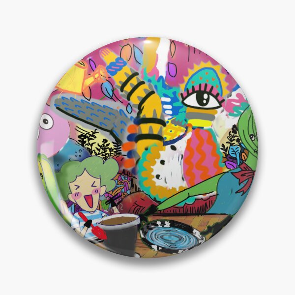 Item preview, Surreal Psychedelic Garden Fantasy - Vibrant Abstract Pop Art designed and sold by PATSUDA2026.
