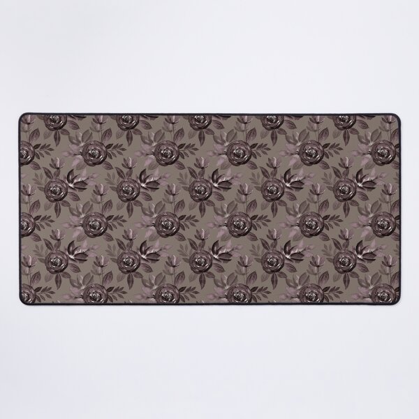 Item preview, Gothic Dark Rose Seamless Pattern on Dark Taupe designed and sold by Jyoti Digital Artist.