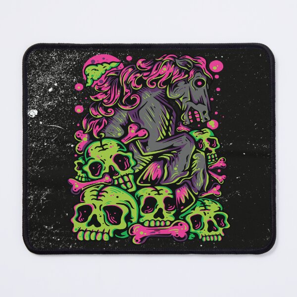 Item preview, Vintage Grunge Zombie Horse and Skulls designed and sold by Side By Side Studio.