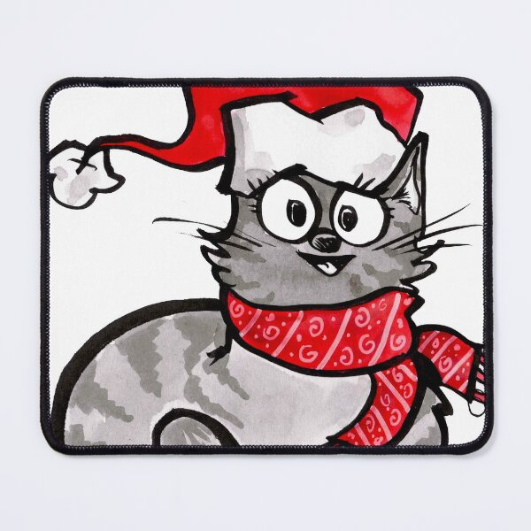 Item preview, Lounging Christmas Cat designed and sold by Grasdal.