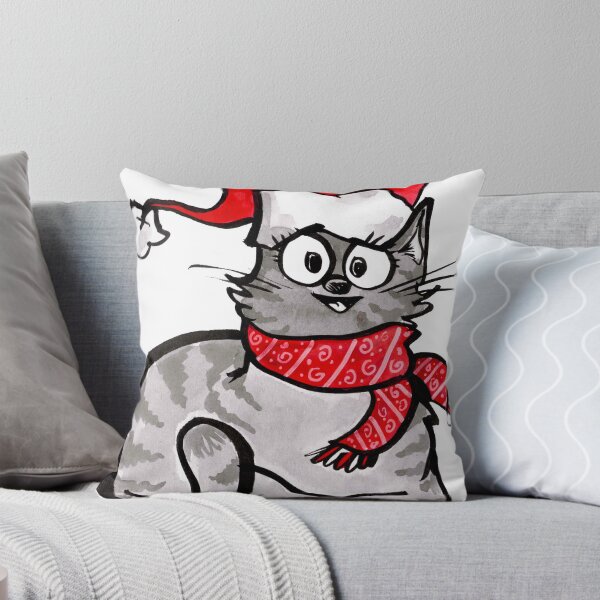 Item preview, Lounging Christmas Cat designed and sold by Grasdal.