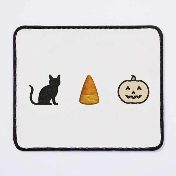 Item preview, Spooky Halloween Cat Candy Corn Pumpkin designed and sold by NicolasGlowArt.