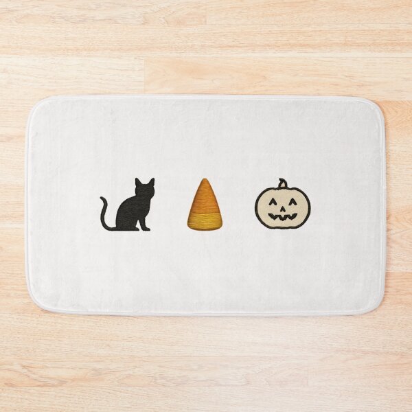 Item preview, Spooky Halloween Cat Candy Corn Pumpkin designed and sold by NicolasGlowArt.
