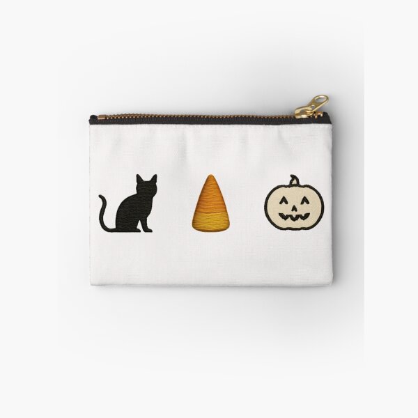 Item preview, Spooky Halloween Cat Candy Corn Pumpkin designed and sold by NicolasGlowArt.