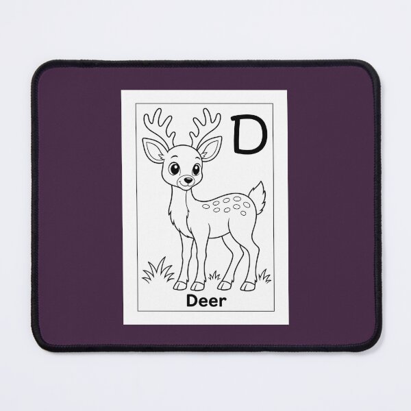 Item preview, Deer Letter D Design designed and sold by ZedColors.